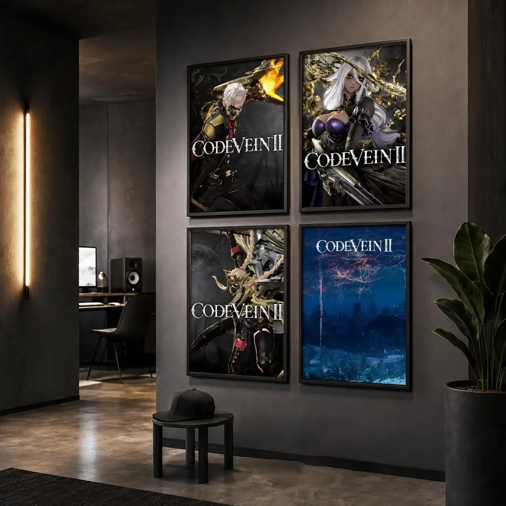 Popular Video Game C-Code V-Vein II Poster Wall Art Print Sticker for Bedroom Living Room Dorm Office Modern Home Decor