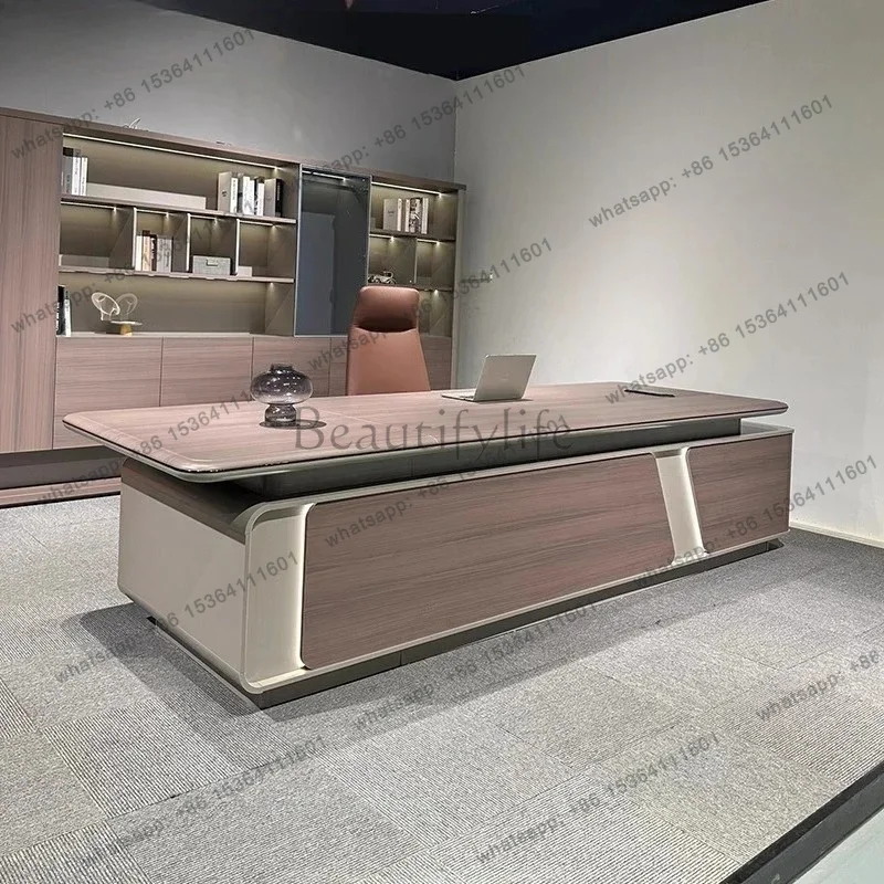 LJY Modern﻿ Home Nordic Cheap Work Accesories Computer Desk L Shape Computer With Storage Luxury Executive Office Desk With Draw
