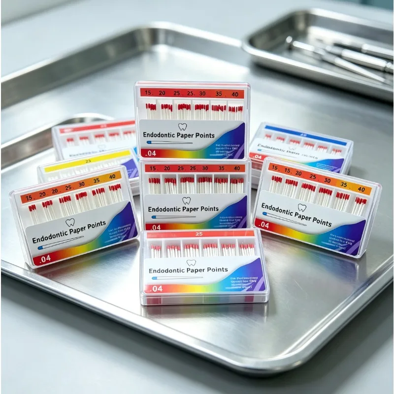 Dental Materials MoistureAbsorbing Paper Points Root Canal Cleaning Dental Absorbent Paper Tapered Filling Assorted Pack