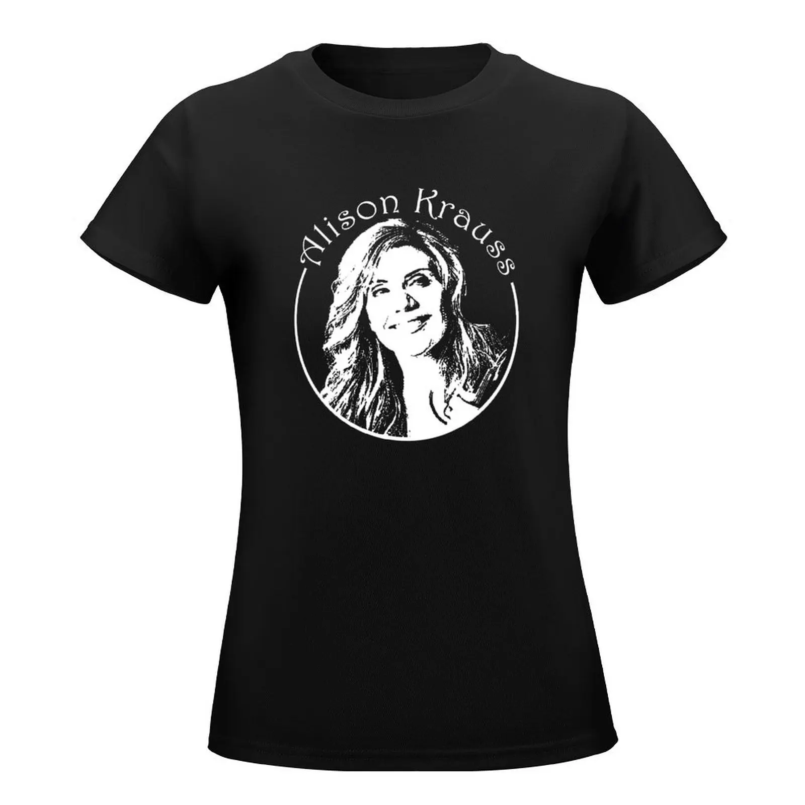 Alison Krauss - American bluegrass-country singer and violinist T-Shirt blacks quick-drying Woman fashion