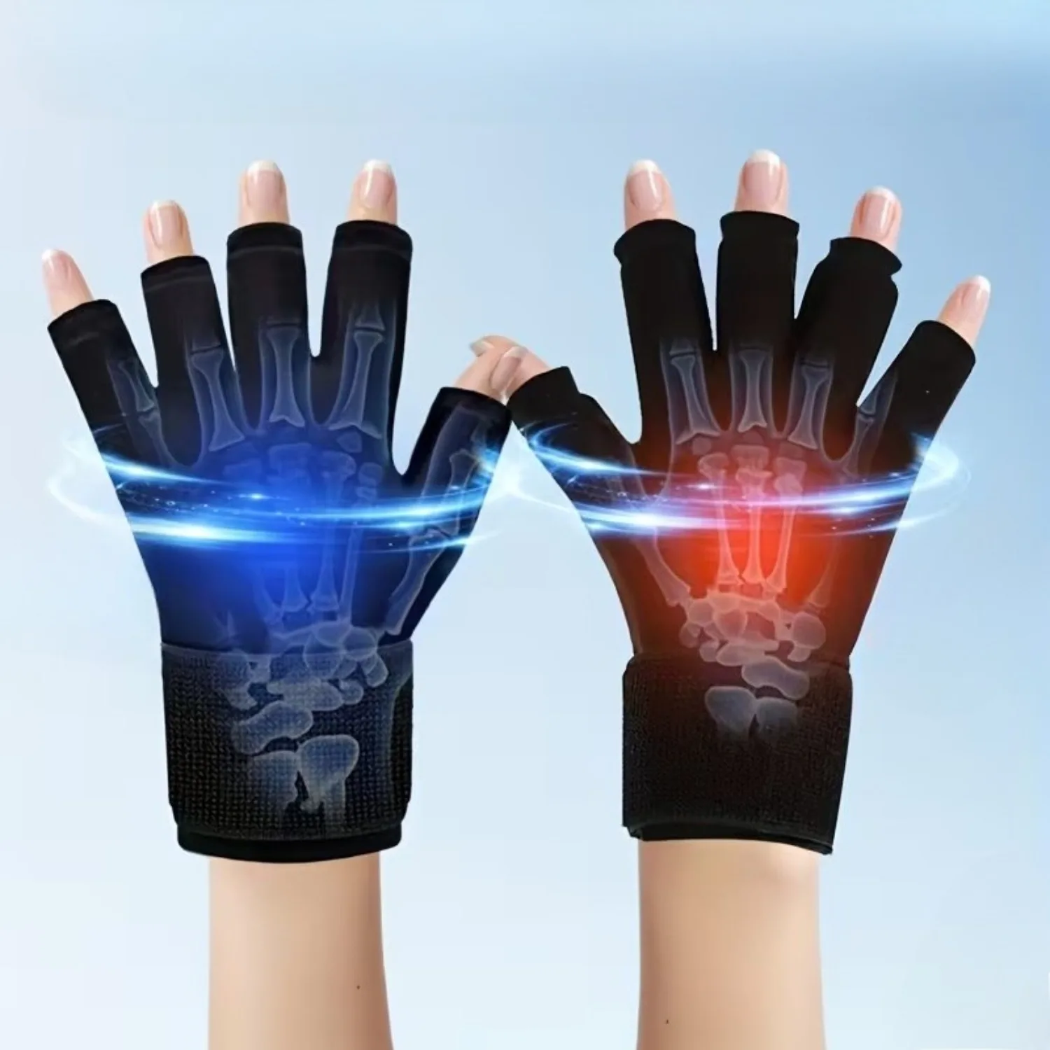 360-Degree Coverage Gel Ice Glove Cooling Gel Pack for Carpal Tunnel Wrist Ice Pack Wrap Sport Ice Pack Hot Compress Finger Hand