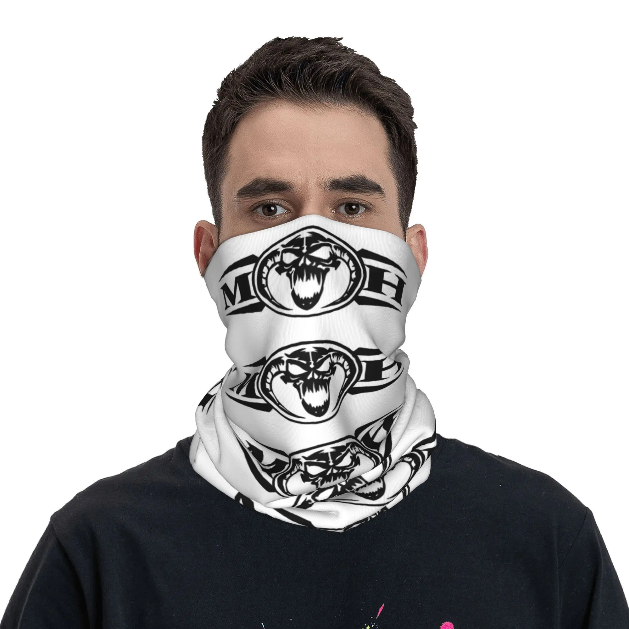 Masters of Hardcore Bandana Neck Gaiter Printed  Mask Scarf Warm Cycling Scarf Hiking Unisex Adult All Season