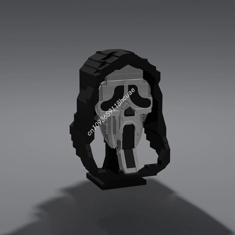 

536pcs MOC Ghostface Mask Bust Screames Building Blocks to Develop Patience and Concentration STEM Christmas toy Gift