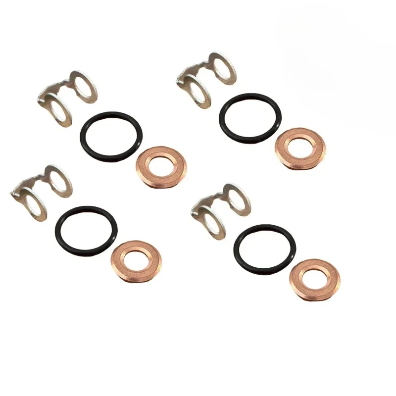 4sets Injector Seal Kit Diesel Nozzle Washer Gasket for Toyota Corolla RAV4 Hilux Land Cruiser 2.0 2.2 3.0L Engine Repair Tools
