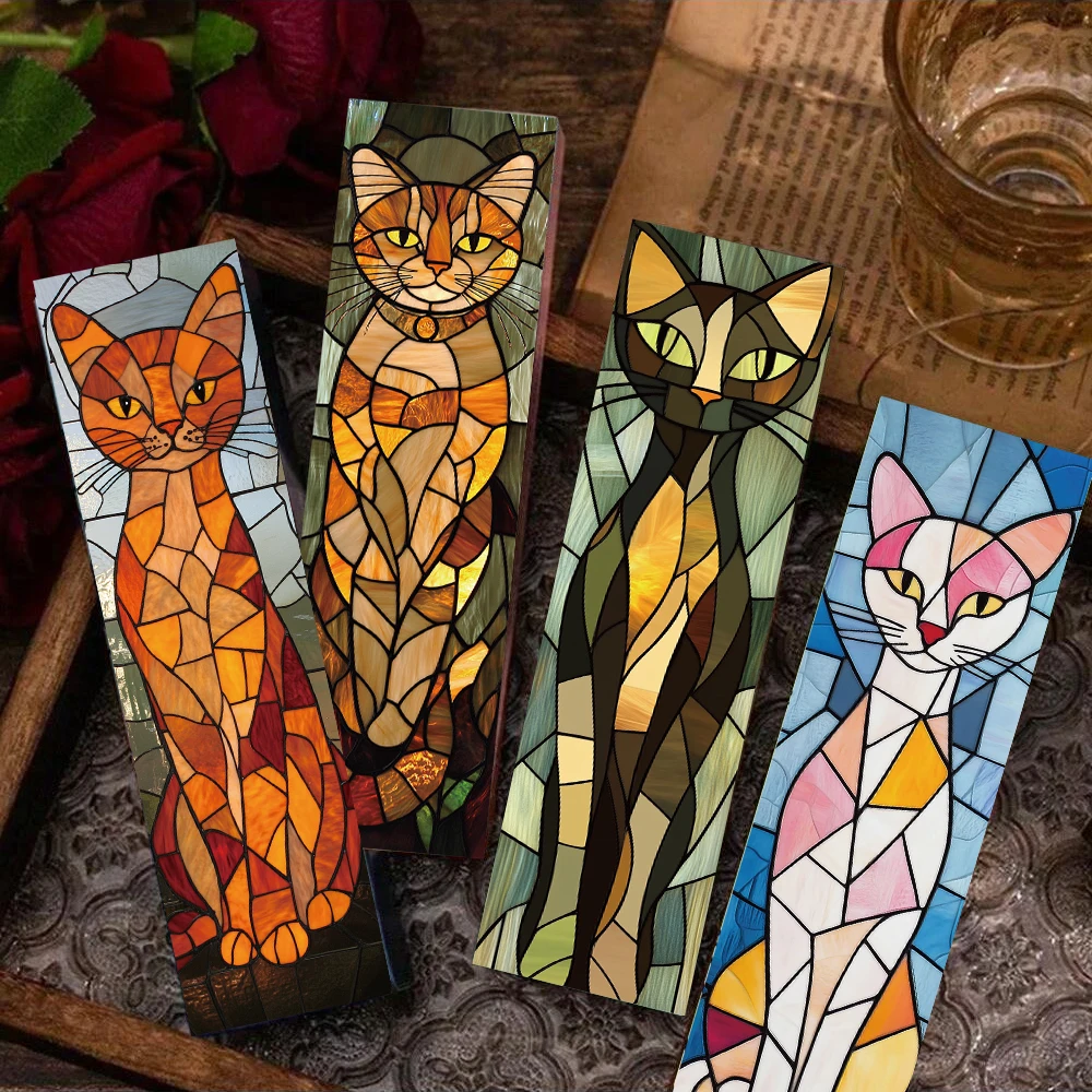 30/60PCS Elegante Gatto Segnalibro Pagine di Lettura Libro Studente Regali Del Fumetto Pagina Streetwear Segnalibri Carte Regalo Creativi Segnalibri