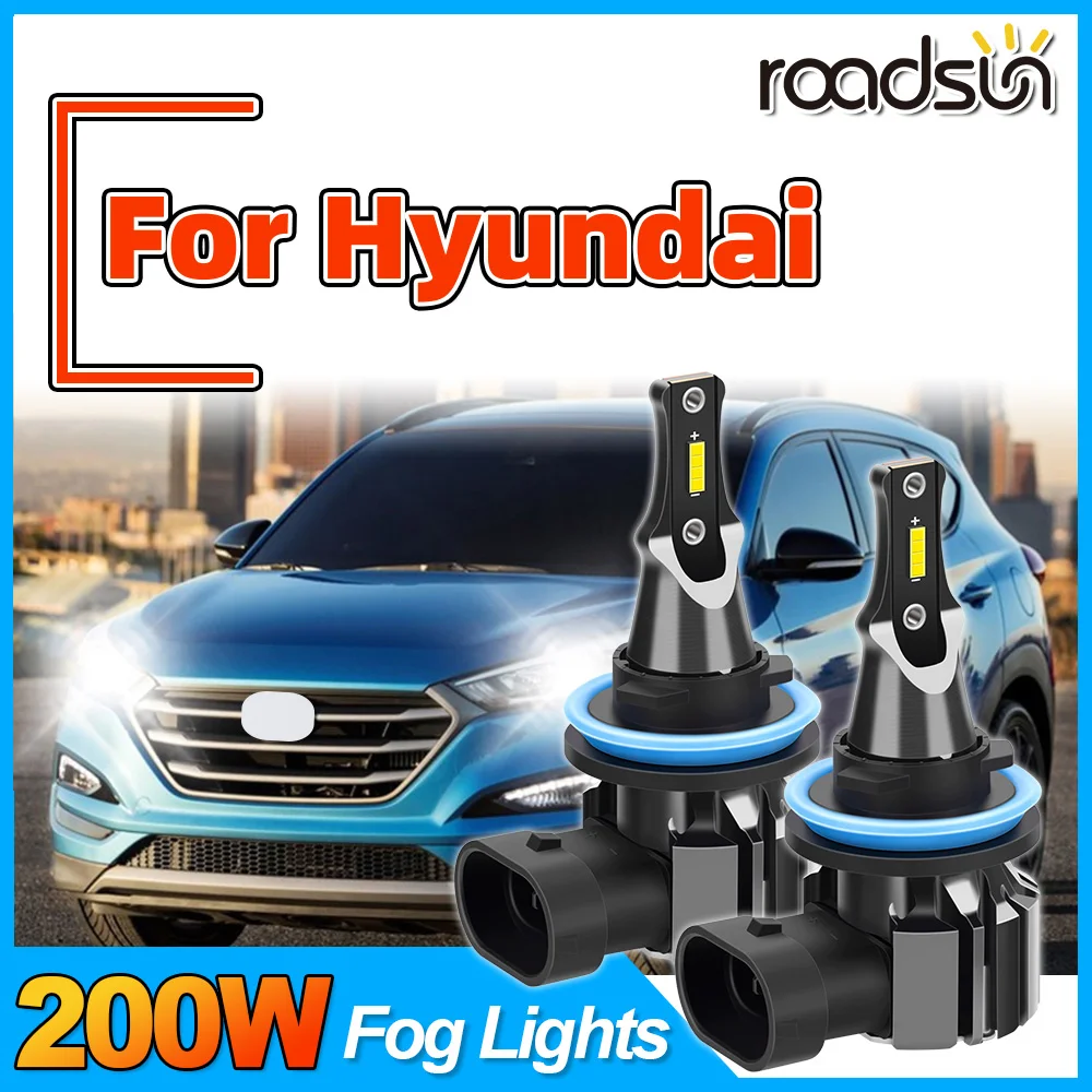 

High Bright 26000LM Fog Lights For Hyundai Azera CRETA Equus Genesis Coupe GRAND SANTA FE i10 2 i20 i30 i40 KONA Santa Fe TUCSON