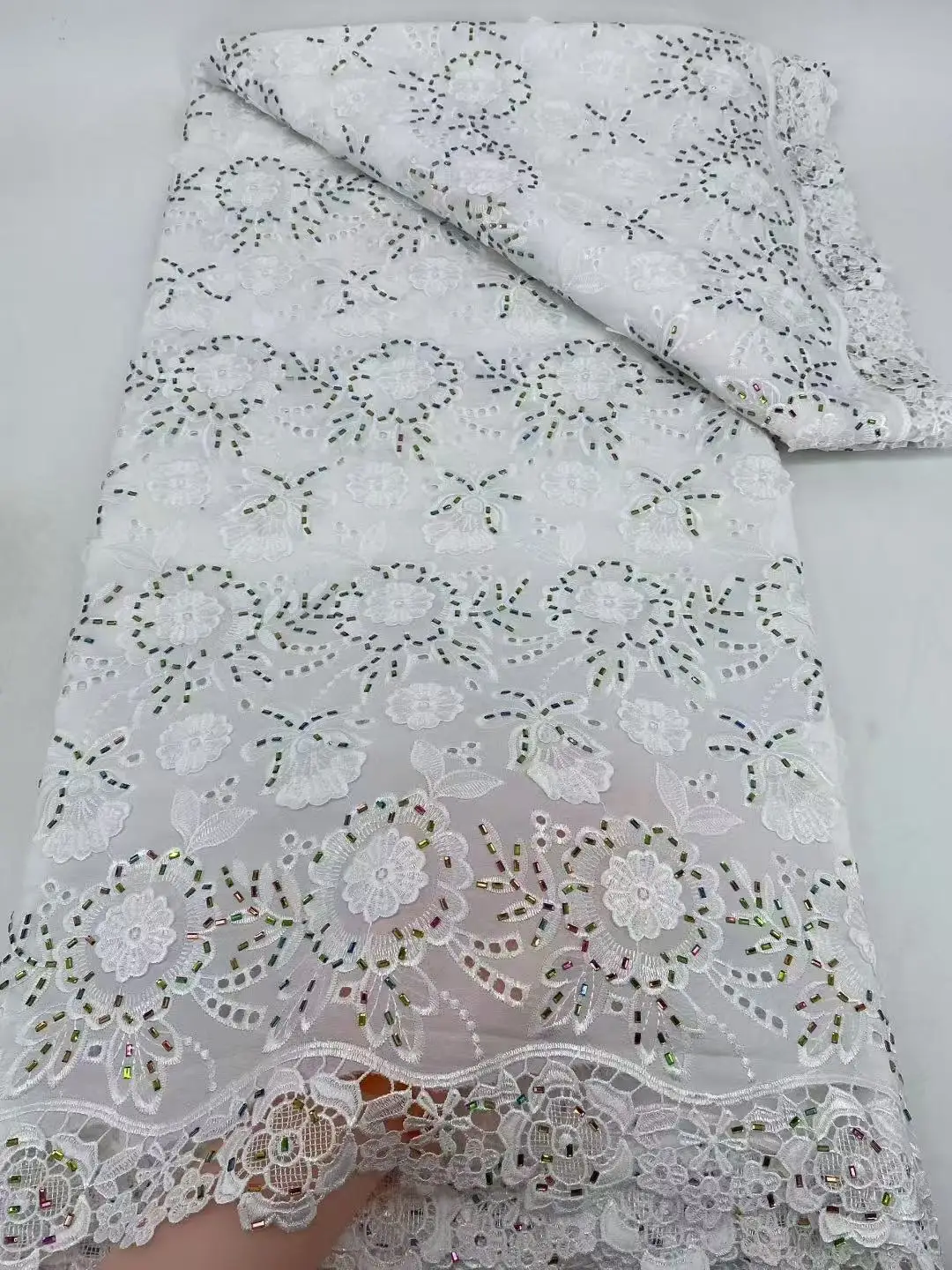 Французский гипюровый шнур, кружевная ткань с камнями, новейшая красочная африканская водорастворимая кружевная ткань для женщин, материалы для платьев
