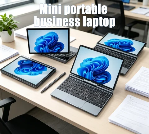 12Inch 2in1 Touch Laptop Win11 Ultra Slim Portable N100 16GB 512GB SSD Fast Charge WiFi BT Student Business Office Mini Notebook