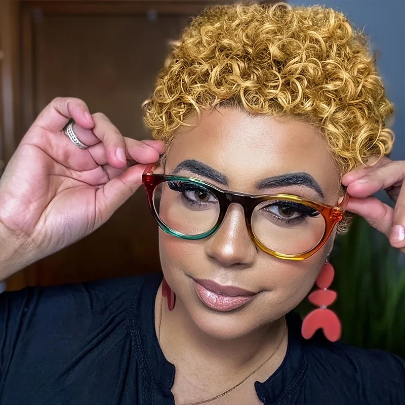 

Короткие афро парики на Хэллоуин, плотность 150%, афро-кудрявые вьющиеся парики из натуральных волос, парики из человеческих волос для женщин, парики машинного производства