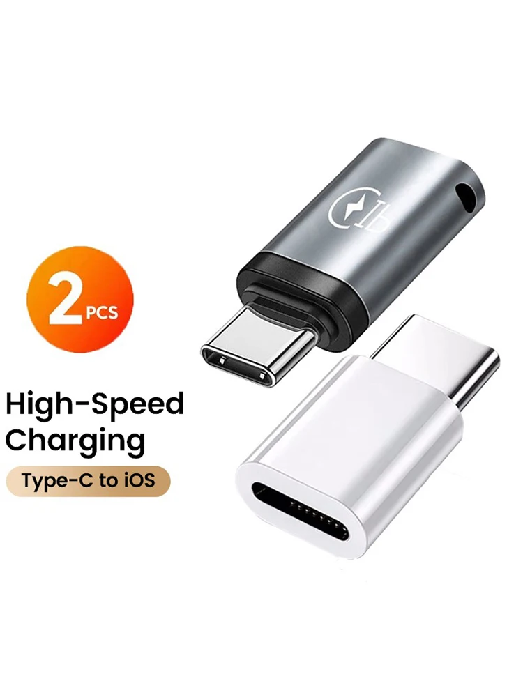 Adaptateur USB C vers pluie, charge rapide, type C mâle vers IOS femelle, convertisseur transfert de données pour iPhone 15, Xiaomi