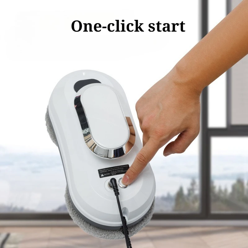 Intelligent Strong Suction Window Cleaner Robot Remote Control Deep Cleaning Convenient Labor-saving Household Window Washer