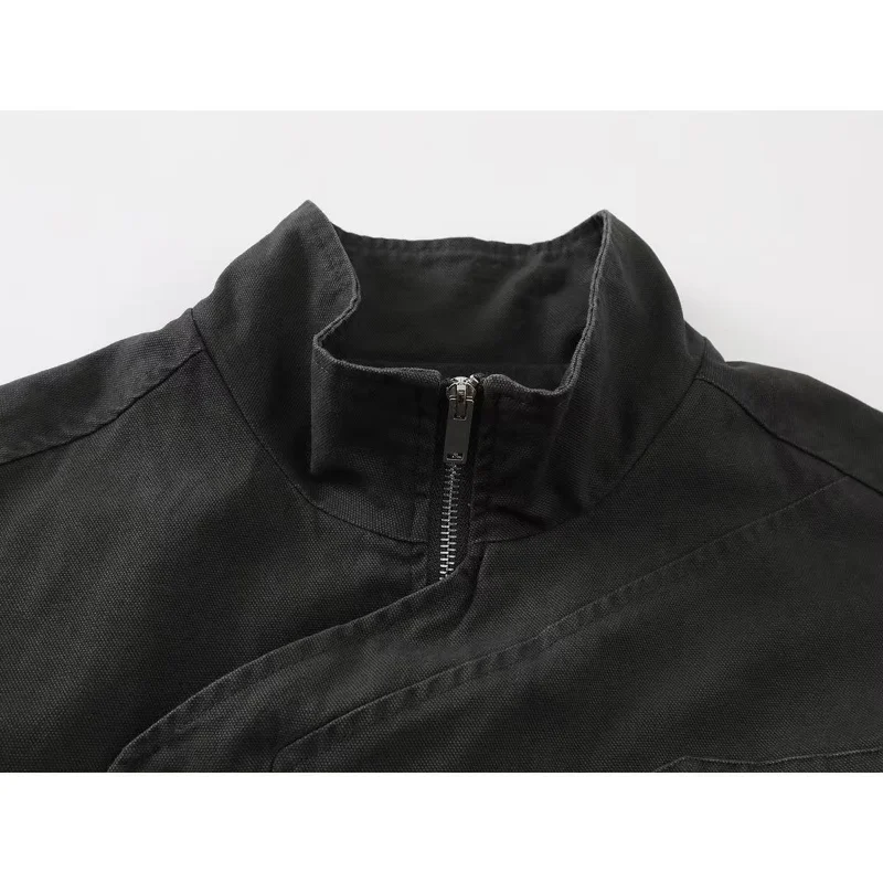 Casual Versatile Black Coat Personality Button Street Jacket Date Commuter Couple Clothing Women\'s New Fashion Clothes