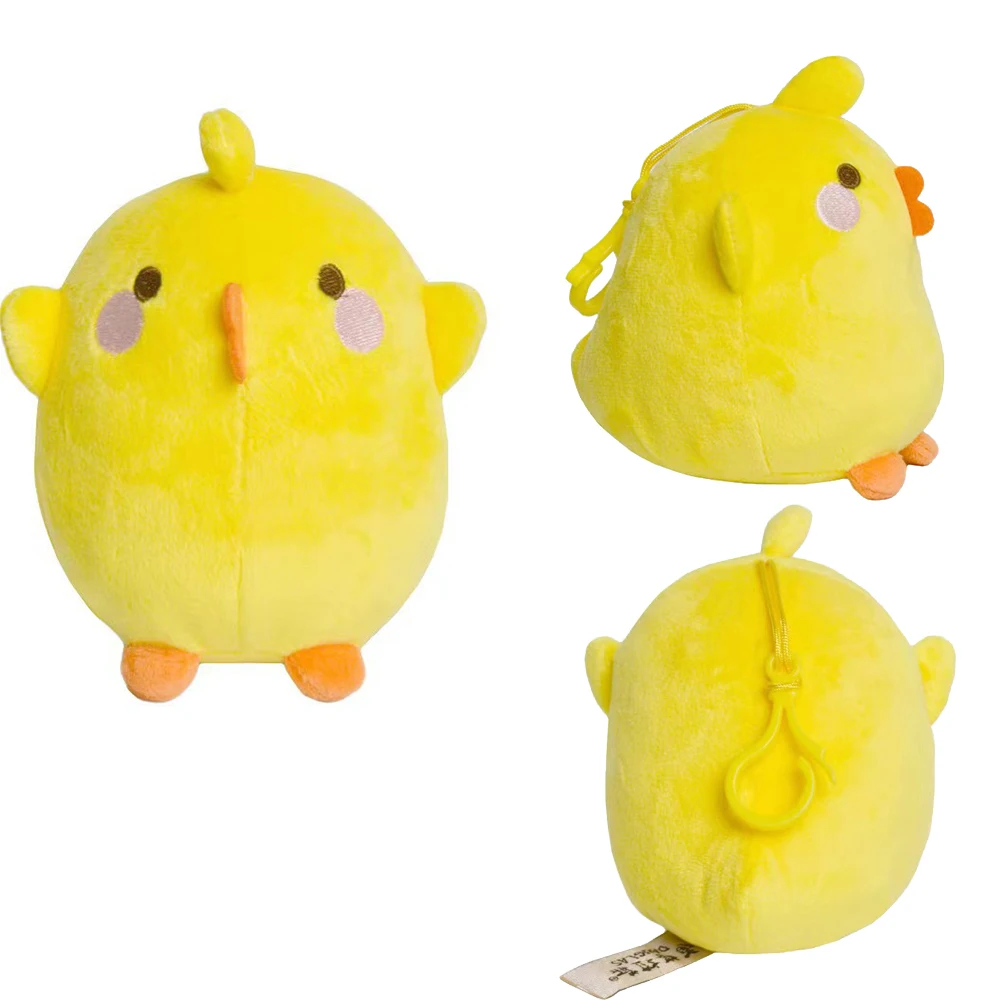 Genuine 14cm MOLANG Piu Piu Plush Toys Pendant Cartoon Animal Rabbit Chick Cute Keychain Stuffed Dolls for Child Christmas Gift