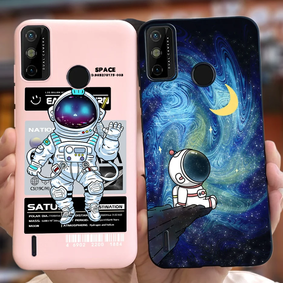 For Tecno Spark Go 2020 Case KE5S Cute Dinosaur Cartoon Cover Soft Silicone TPU Phone Case For Tecno Spark 6 Go KE5j KE5k Fundas