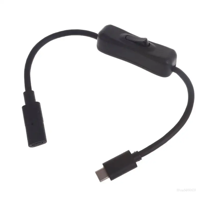 

USB C to USB C Cable Type C Male to Type C Female with Switches Charging Sync Data Cable Adapter Cord for Phone 10Gbps