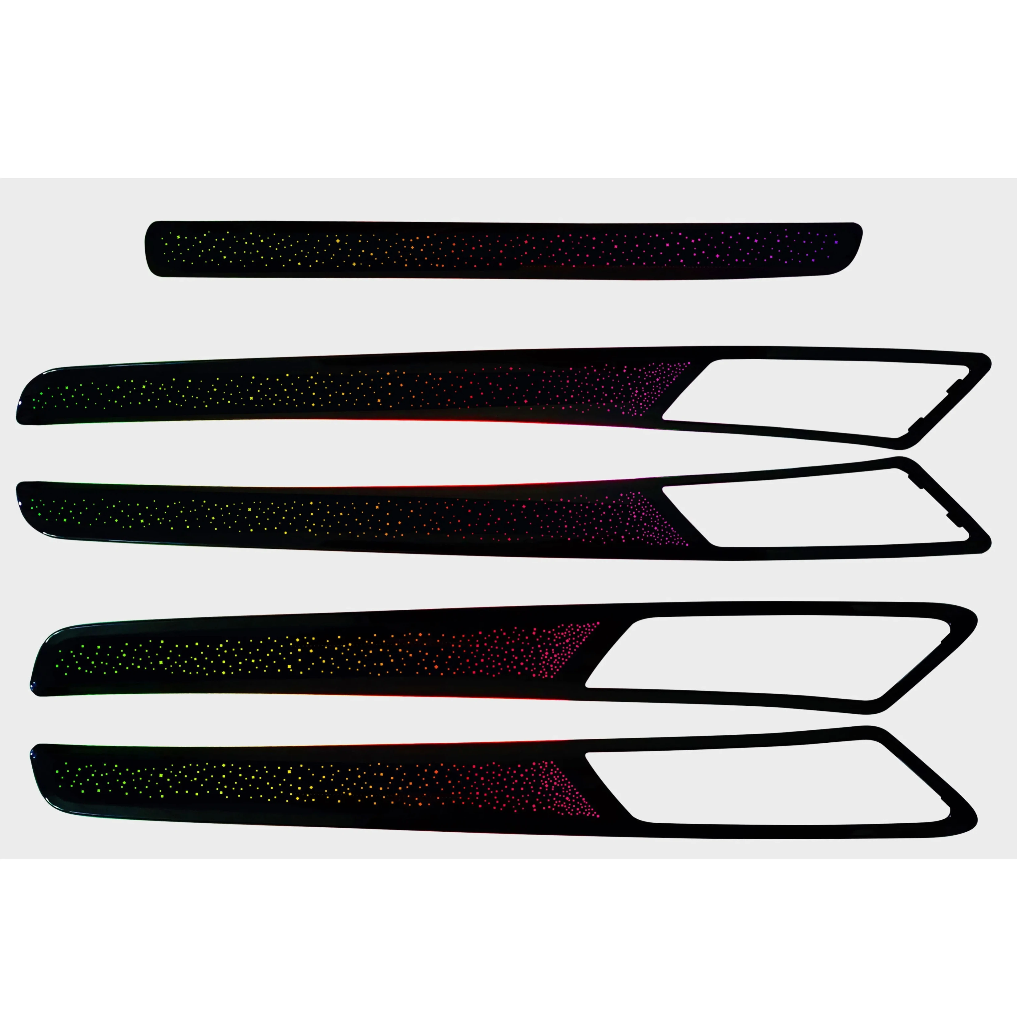 

New Starry Sky Style Car Interior Door Trim Panel Symphony Ambient Light LED for 7 2014-2021