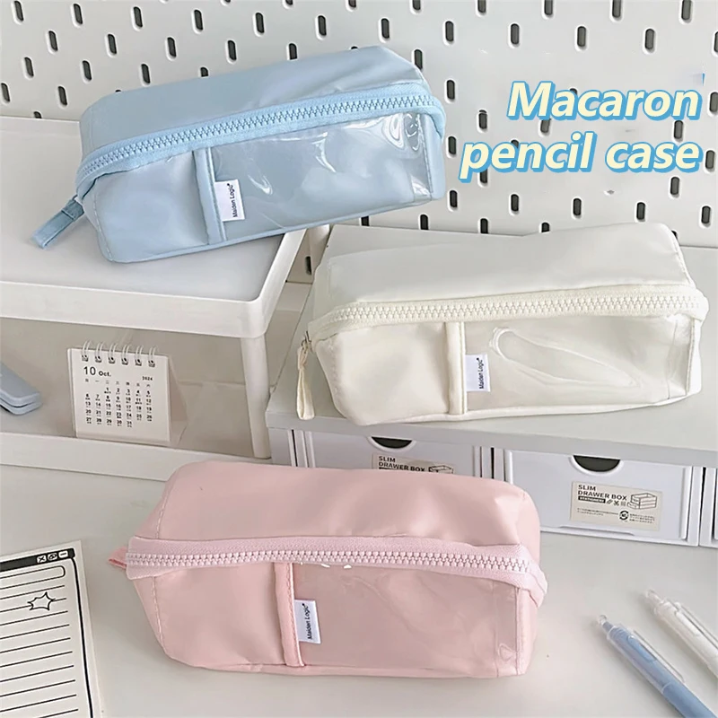 Multifunções Prism Pencil Case, Cosmetic Bag, Grande Capacidade, Papelaria Bag, Storage Bag, Escola Estudante e Material de Escritório