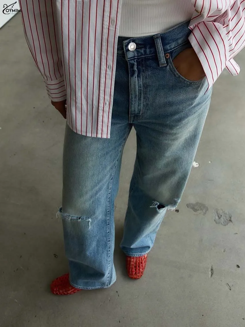 Oymimi Camicette da donna eleganti con stampa bianca Camicette a maniche lunghe con colletto rovesciato alla moda Camicia femminile monopetto casual autunnale