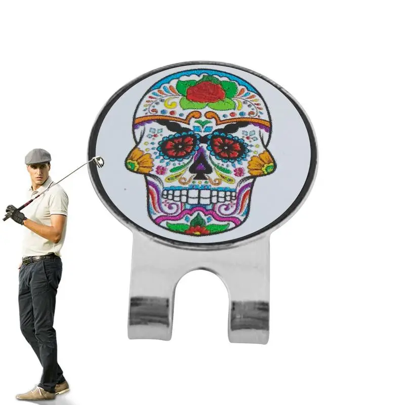 Halloween Golf Marker Golf Ball Magnetic Halloween Badge Metal Material Golf Gifts For Golf Enthusiasts Novices And