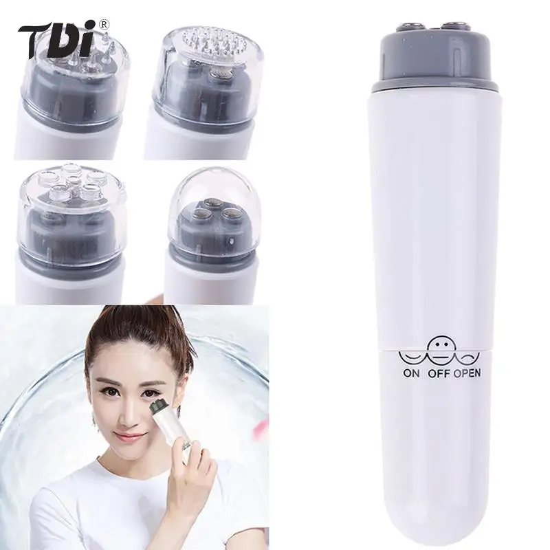 

Portable 4 In 1 Mini Massage Pen Electric Eye Massager Facials Vibration Massage Stick For Dark Circles Eye Bags