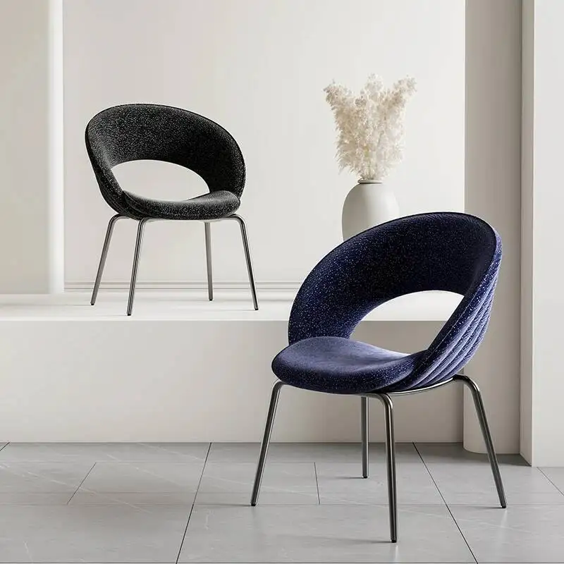 كرسي غرفة المعيشة الفاخر الخفيف كرسي بسيط لتناول الطعام في المطاعم وغرفة النوم والدراسة والترفيه ومسند الظهر وكراسي السماء المرصعة بالنجوم