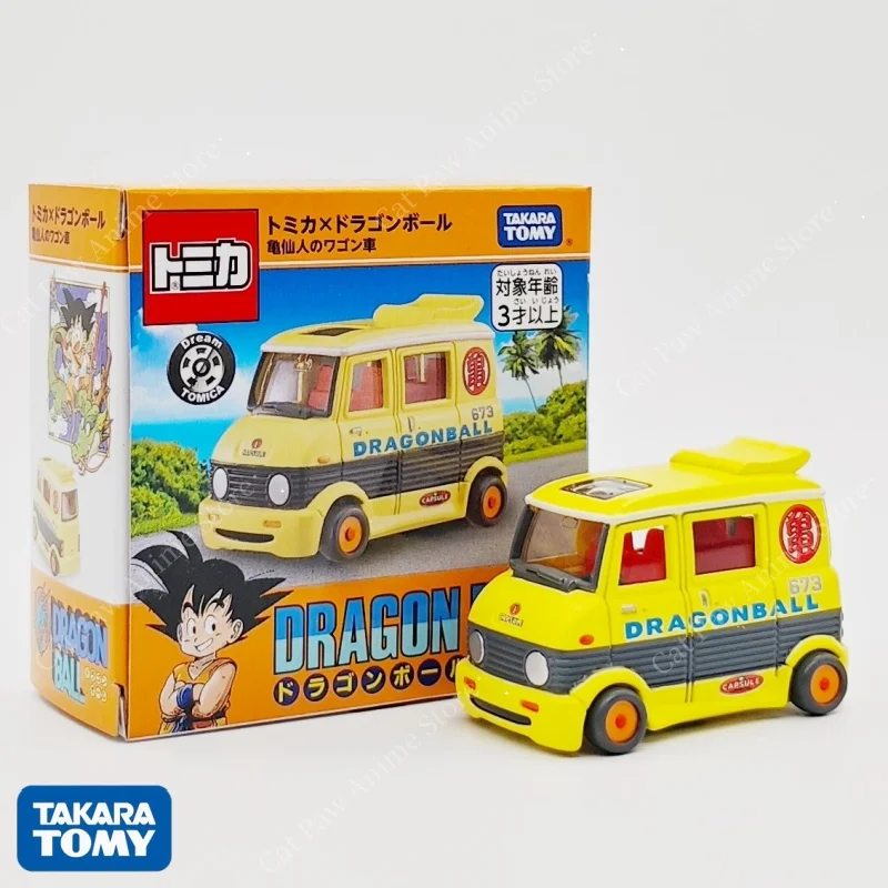 다카라 토미 드래곤볼 마스터 로시의 캠퍼 밴 다이캐스트 모델 토미카 드림 시리즈 수집용 애니메이션 피규어 팬들을 위한