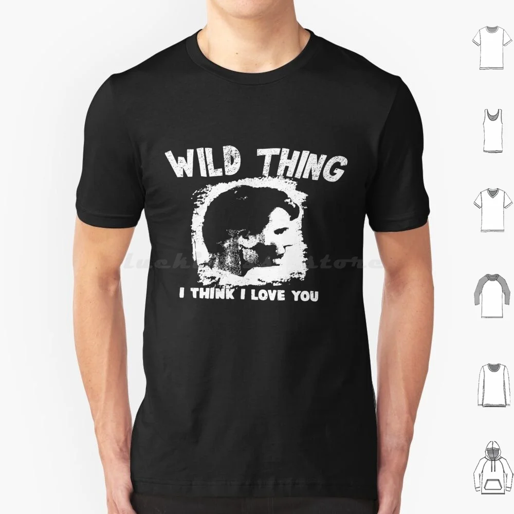 Camiseta Wild Thing-Major League talla grande 100% algodón Major League Wild Thing Vaughn béisbol Charlie Sheen símbolo sexual película de los años 80