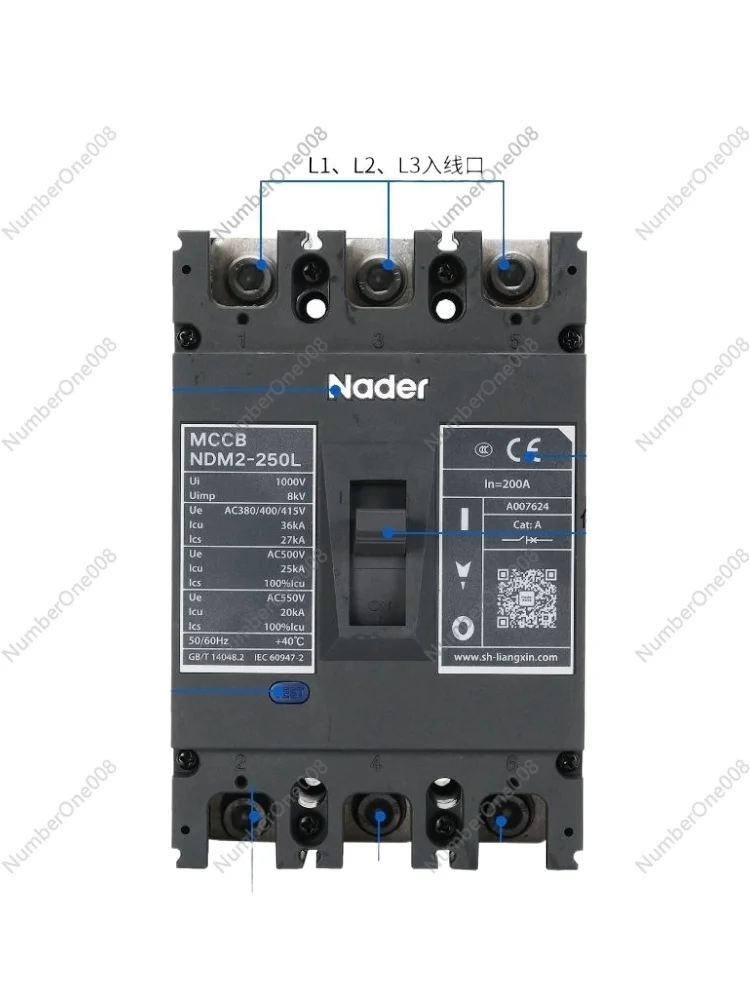 NDM2-250C/L/M Molded Case Circuit Breaker 63L 125C 400m 630M 800h