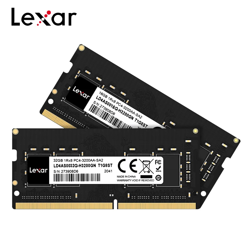 Оперативная память Lexar ddr4 для ноутбука, 2666 МГц, 3200 МГц, модуль оперативной памяти 4 ГБ, 8 ГБ, 16 ГБ, 32 ГБ, модуль памяти DDR4 SO-DIMM, ОЗУ для ноутбука