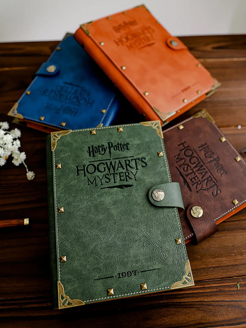 A5 B5 Harryed Potters Notebook Hogwarts blocco note Kraft Vintage a fogli mobili Gryffindor Slytherin Ravenclaw Hufflepuff Document Book