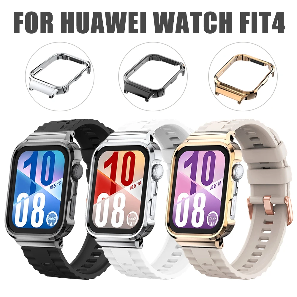 

Удобный силиконовый ремешок с надежной фиксацией и водонепроницаемый корпус из сплава, совместимый с Huawei Fit4
