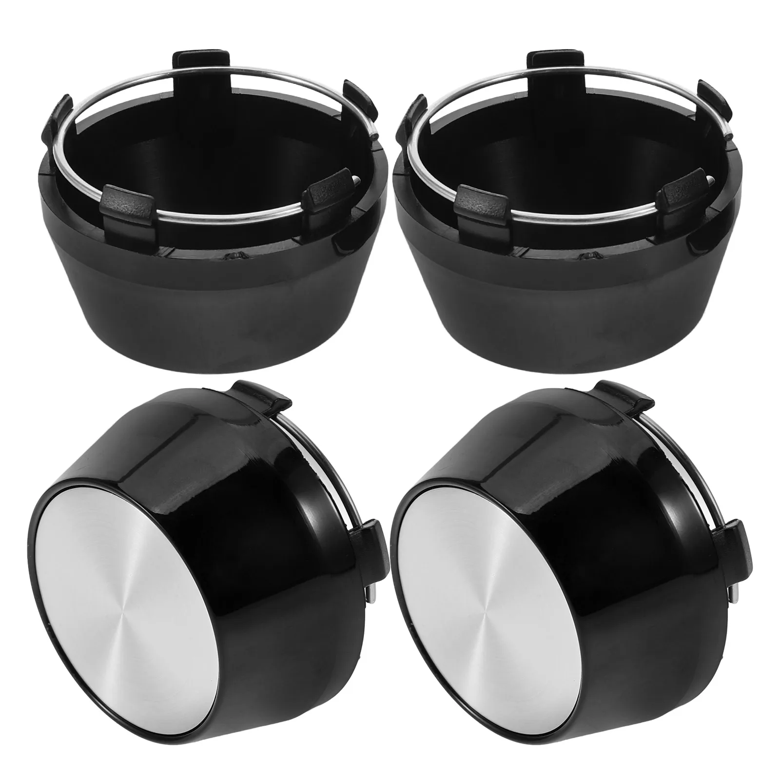 

4 Pcs 60MM Wheel Center Cap Hub Cover Car Accessories Rim Hubcaps Universal Stylish Dirt Prevention Long Lasting Aluminum ABS