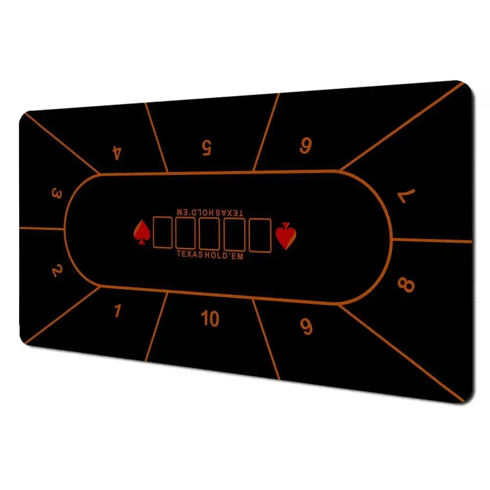 Texas Holdem Table Pad Portable Rubber Poker Table Mouse Pad Keyboard Office Gaming Table Pad Gambling Players Game Layout