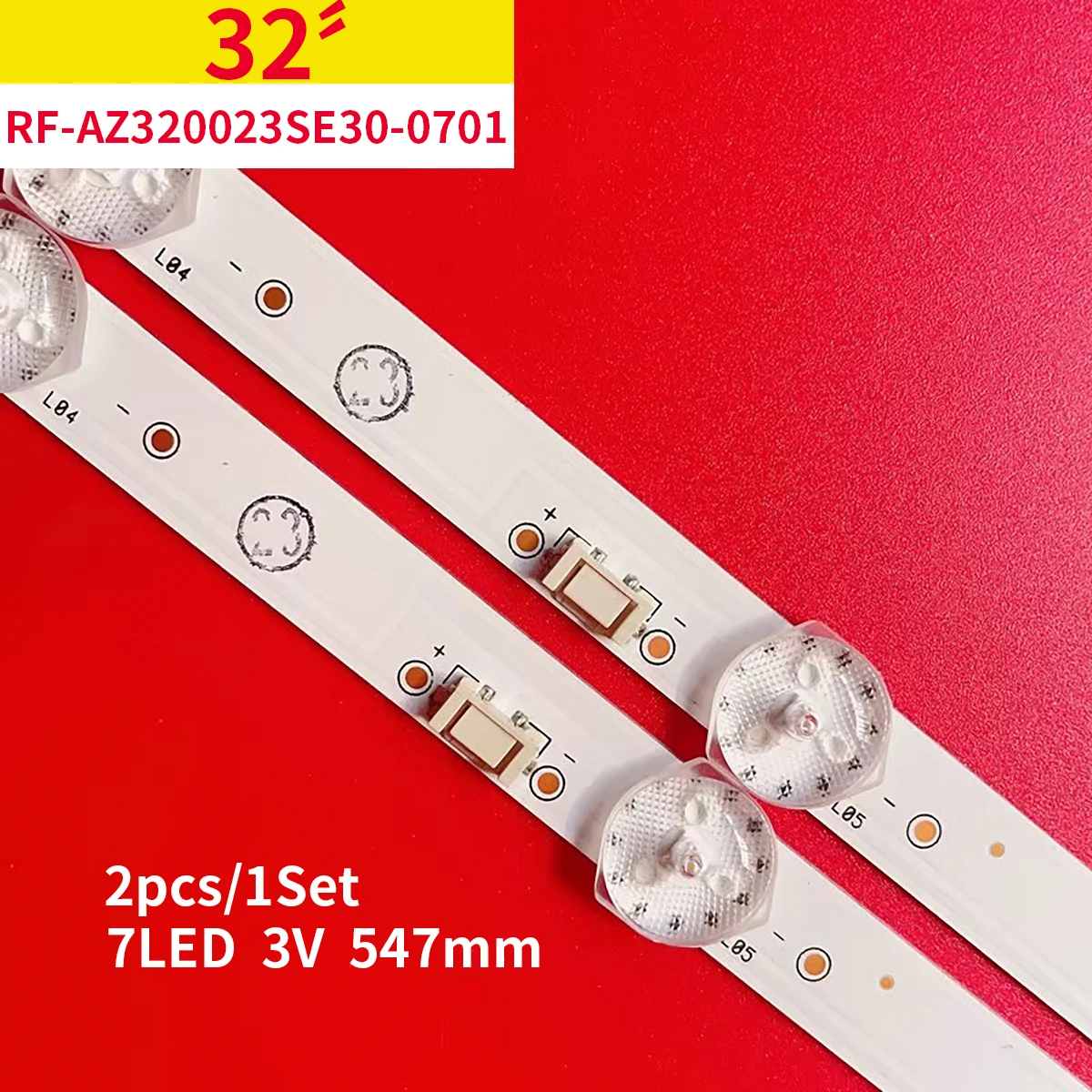 New for Skyworth RF-AZ320023SE30-0701 A4 light strip 7700-632000-D570 54.6CM 3V 7LED