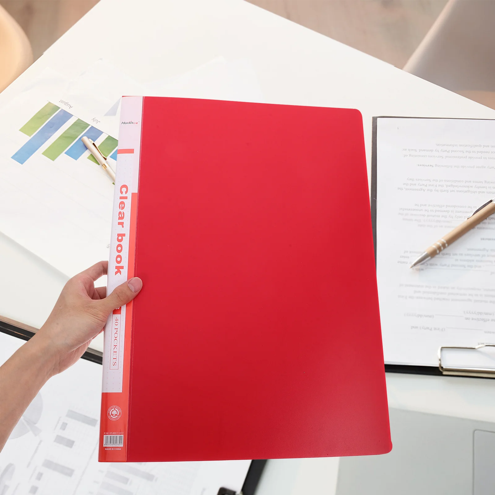 A3 Clear Plastic Portfolio Folder Document Organizer Large Capacity PP Material File Storage for Artwork Drawing Music