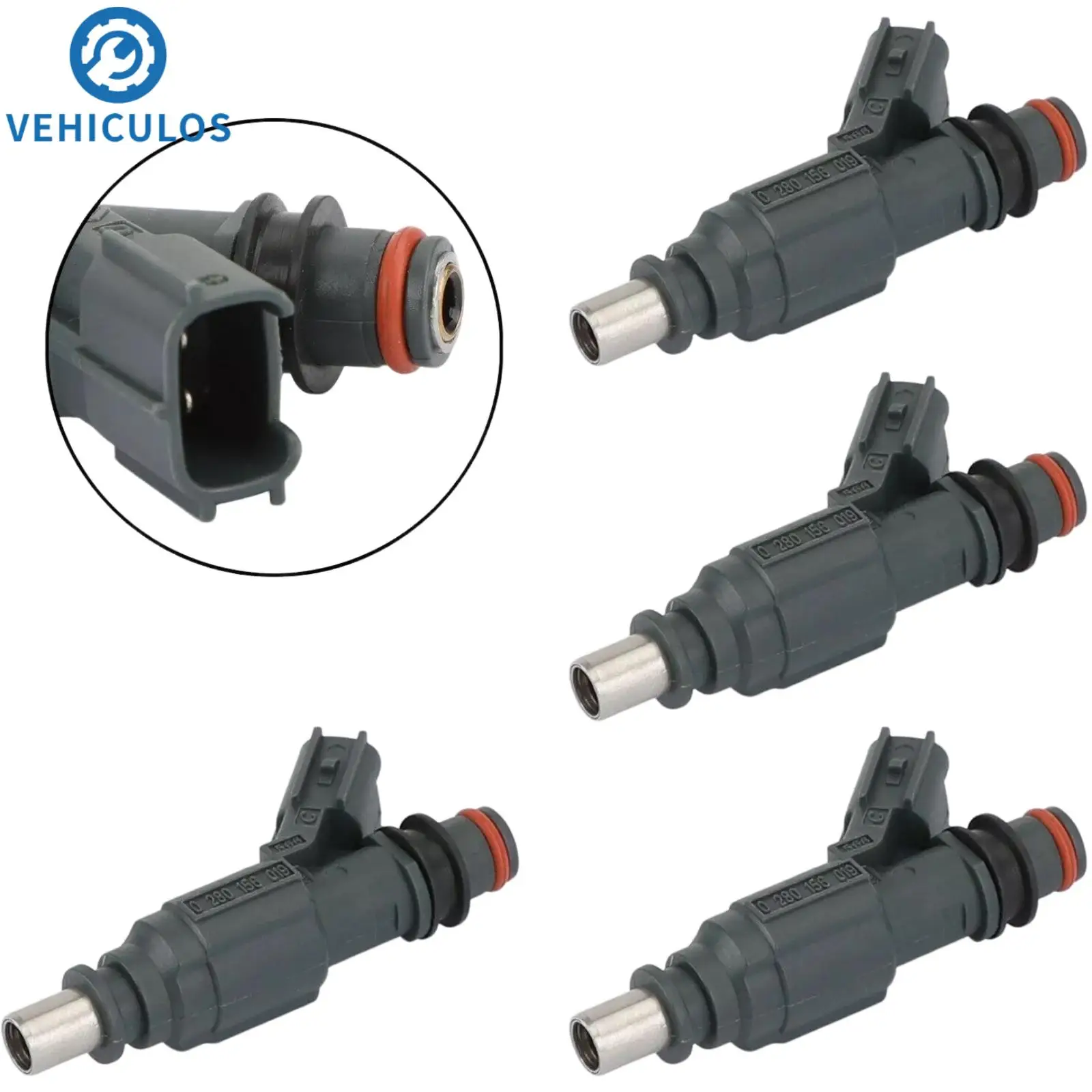 

4 Pcs Fuel Injectors 23250-0D030 23209-0D030 0280156019 232500D030 Fit Toyota Corolla ZZE12 E141 ZZE150 F8 100% Brand New