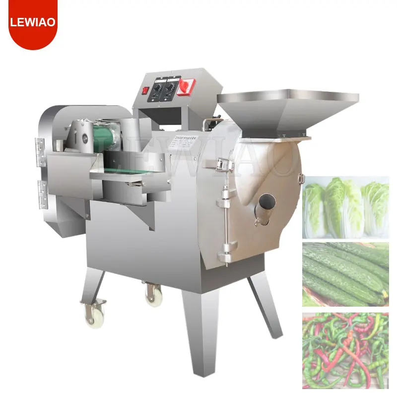 

Commercial Dicer Slicer Chopper Shredder Cutter Double Heads Carrot Potato Lemons Fruit Vegetables Cutting Machine