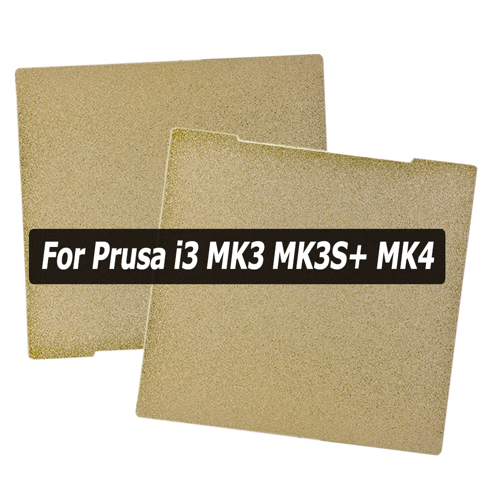 

Лист PEI для Prusa i3 MK2.5 MK3 MK3S+ MK4 Рабочая пластина Двусторонний пружинный стальной лист PEI Гибкая кровать с подогревом PEI для Prusa MK4