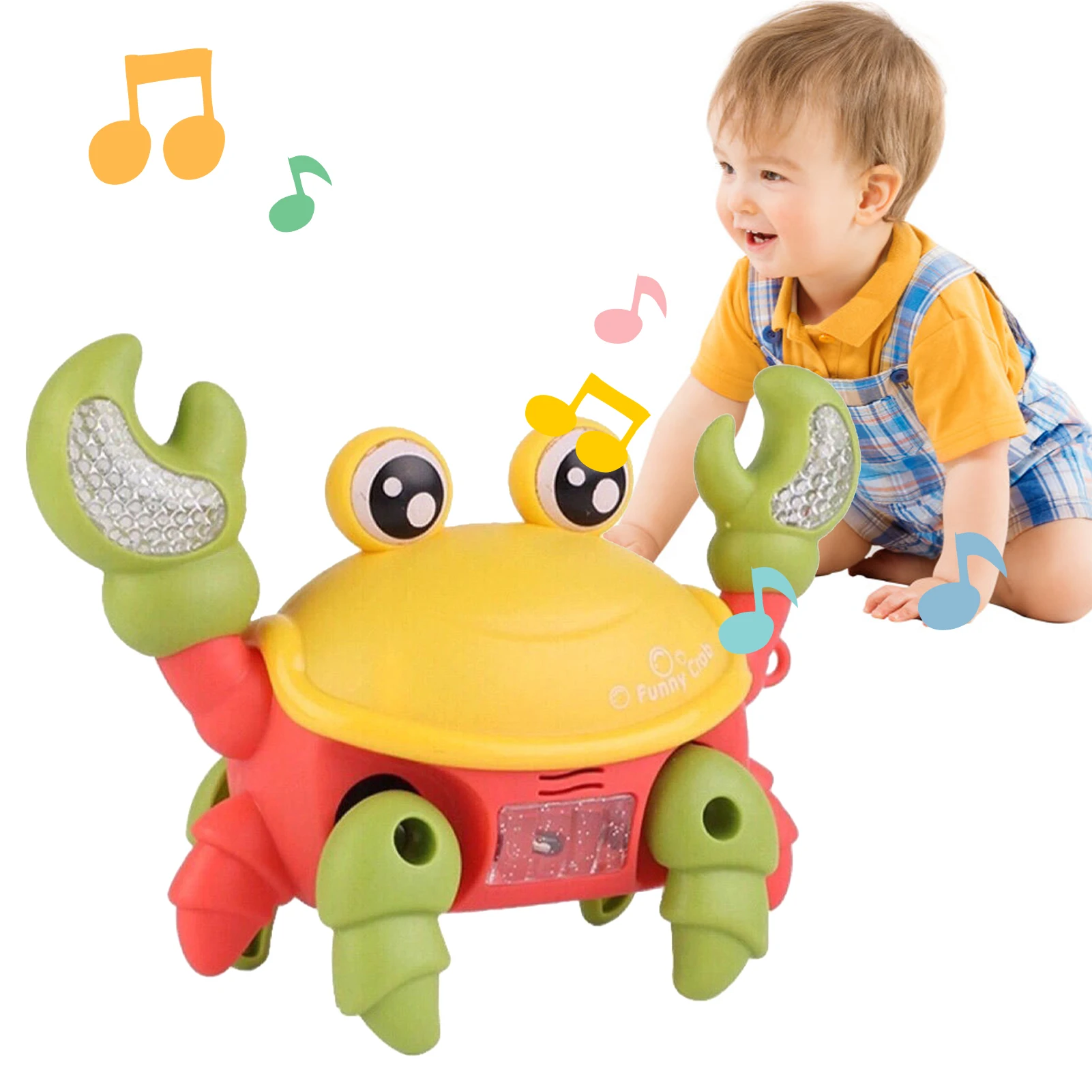 Crawling Crab Baby Toy Amphibious Bath Toy For Kids Crab Fun Toy Baby Classic Toy Beach Toys For Baby Drag Baby Summer Toys