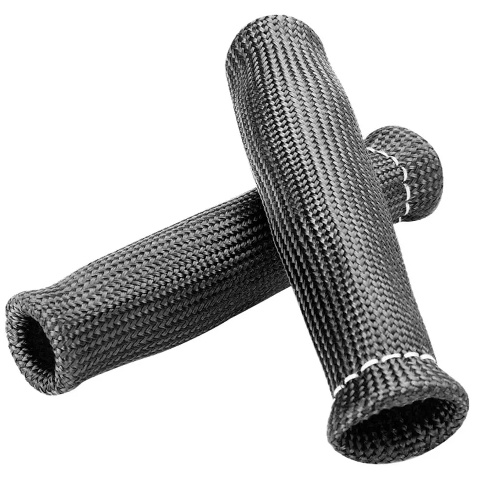 

8Pcs Spark Wire Boots Protector Sleeve Car Cord Heat Shield Thermal Cover Fiberglass Insulator, Black