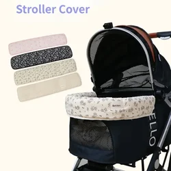 Magnetic Attraction Front Cover for Pet Stroller,Soft Cotton Dog Pad Mat,Suitable for All Season Washable,Fit Most Dog Strollers