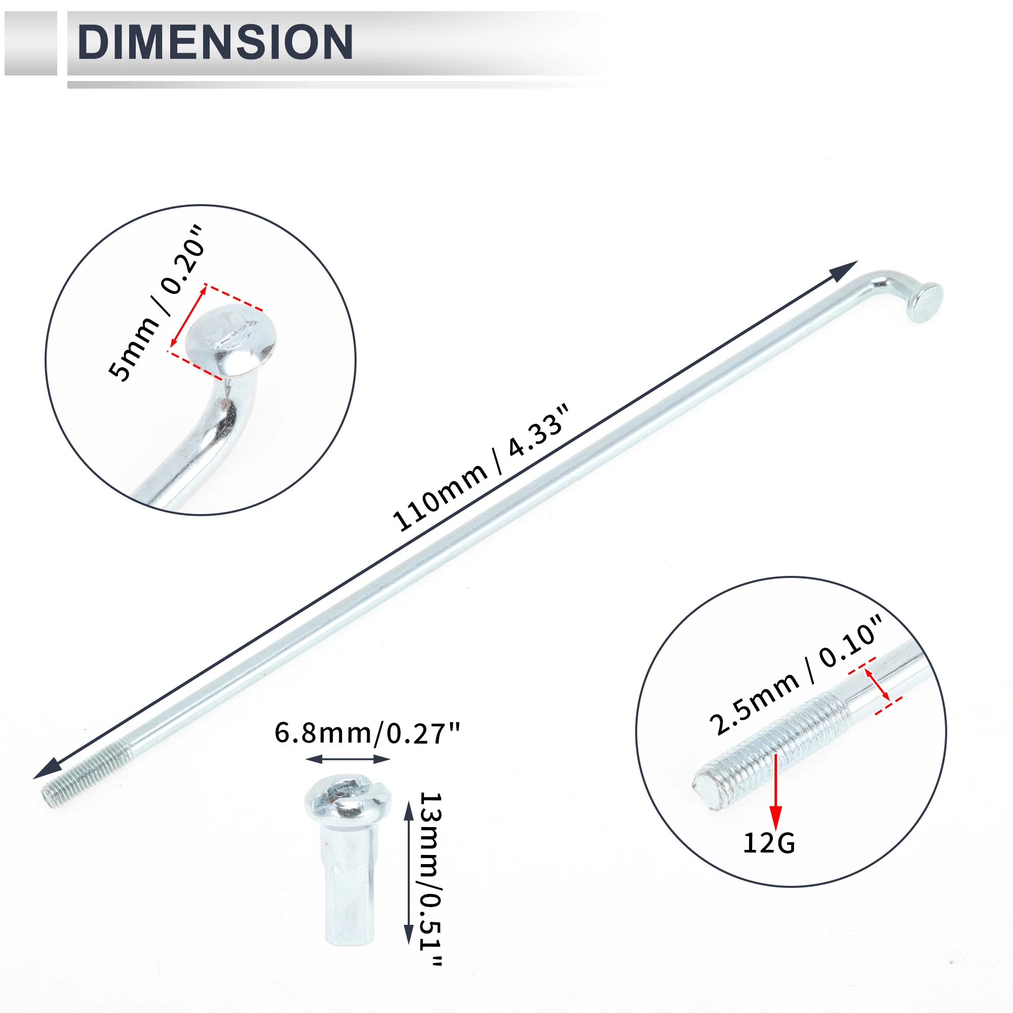 Variant: 36Pcs-110mm-12G