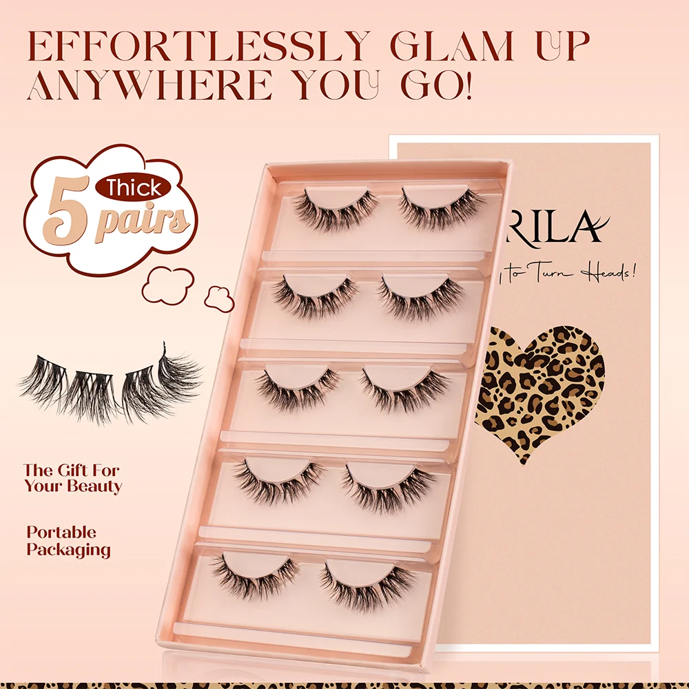 Lashe Clusters Natural False Eyelashes Fluffy Soft And Easy String Segmented Eyelashes Easy For Beginners Save Time On Makeup