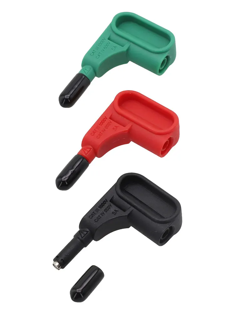 For Electrical Testing Red Black Green 4mm Banana Tips Magnet Probes Set Plastic Material Standard 4mm Tips Versatile Usage