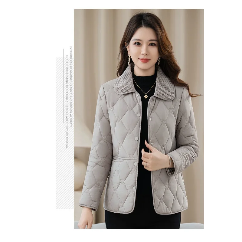

2025 New Fashion Women's Stitched Lapel Button Pocket Fashion Solid Color Casual Cotton Jacket