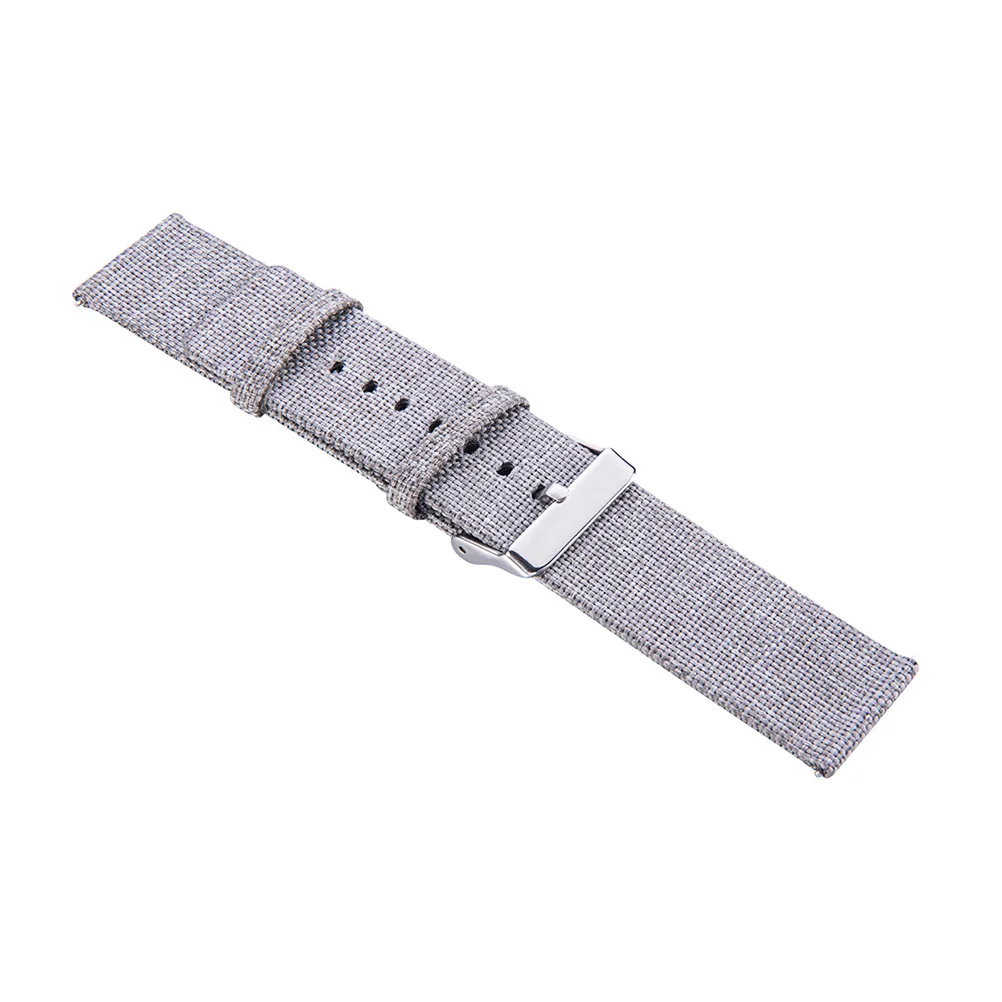 

Comfortable Watch Strap Light Grey Replacement Band for Vivoactive3 Hr Hr Canvas Material Ergonomic Seamless Wear