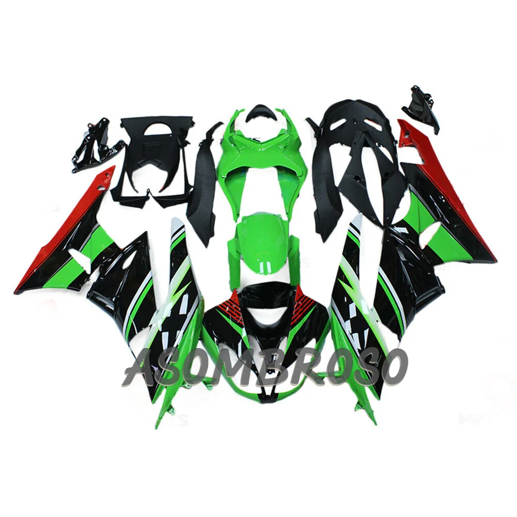 ل النينجا ZX-6R 09-12 الطريق سباق هيكل السيارة ZX 6R 2009-2012 ZX6R كامل الجسم ABS البلاستيك مجموعة يغطي الهدايا المجمعة