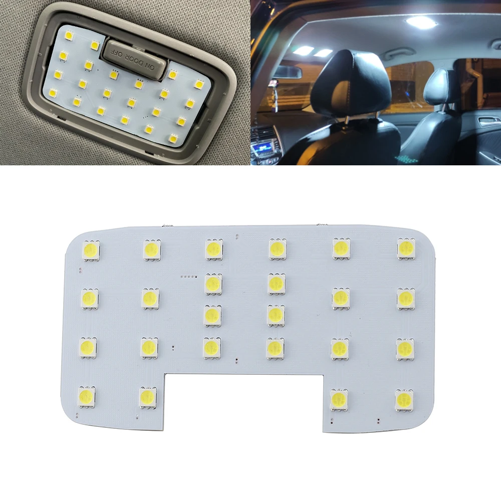 3pcs! White LED Auto Car Reading Interior Light Panel Dome Lamp For KIA RIO K2 2006-2017/Hyundai Solaris Accent