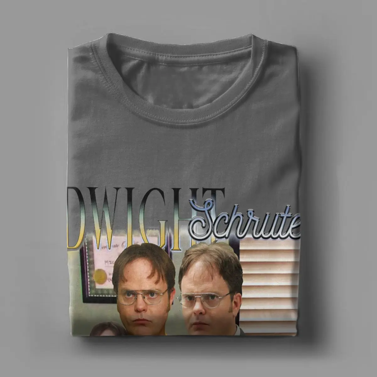 Dwight Schrute From The Office Homage T-Shirt for Men Tv Series Casual Cotton Tee Shirt Short Sleeve T Shirt Gift Idea Clothes