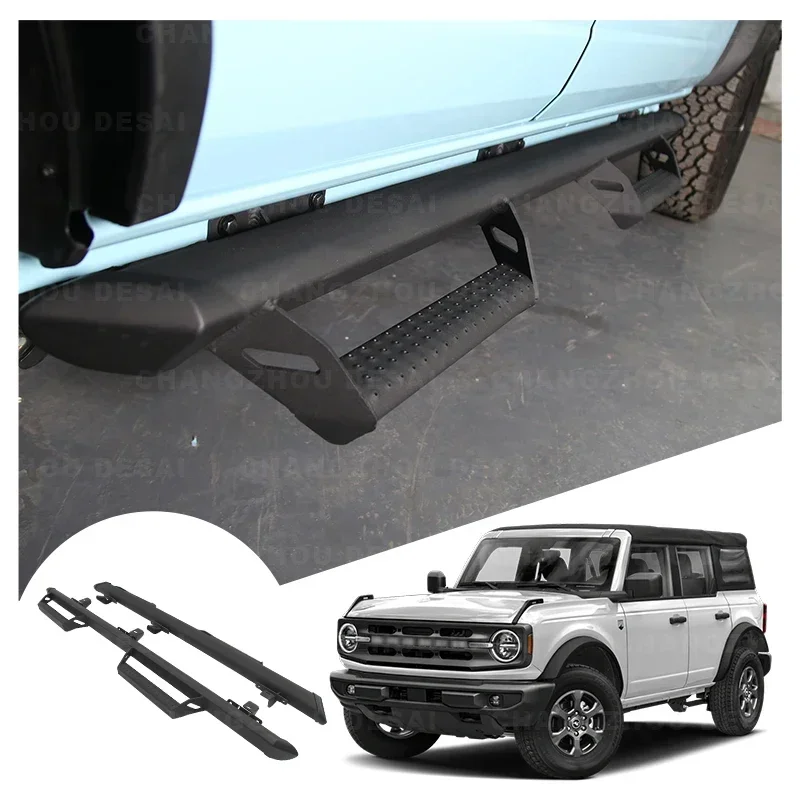 

Car Exterior Accessories Part Aluminum Side Foot Step Pedal Side Step Running Board For Ford Bronco 4-Door 2021 2022 2023
